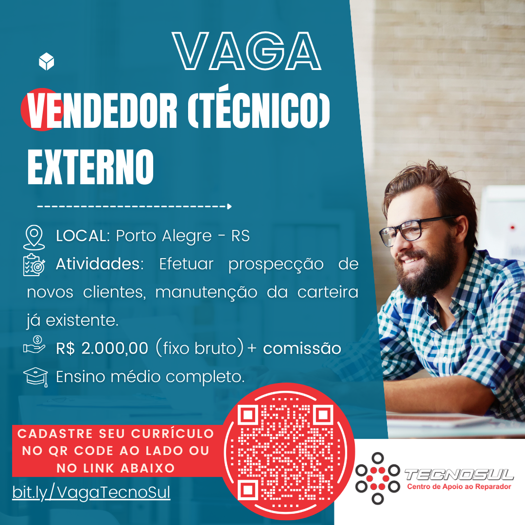 Nova vaga para Cleudinei - Tecnosul (1)