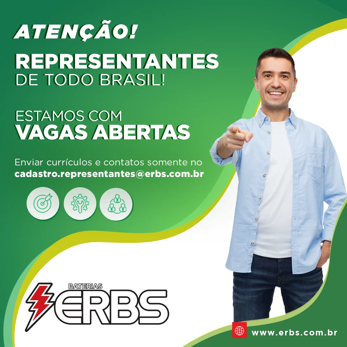 vaga de representante